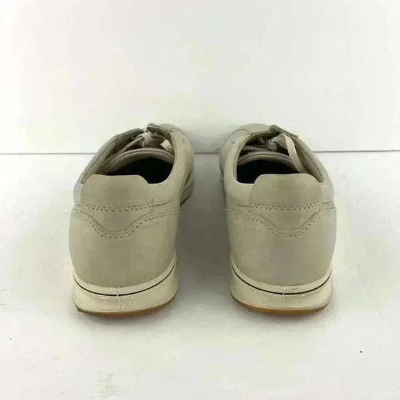 Ecco Women's Casual Sneakers Beige Taupe Leather Comfort Shoes SZ 10 - Picture 9 of 11